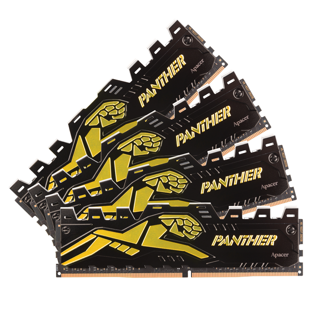 RAM Apacer DDR4 8GB bus 3200 Mhz Panther Golden tản thép - Hàng chính hãng