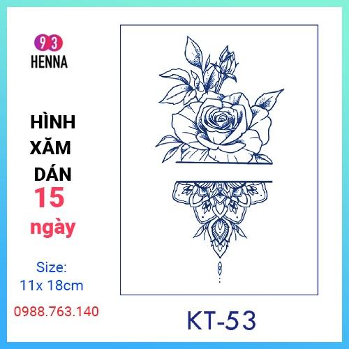 Hình Xăm Dán Tạm Thời Thảo Dược 15 Ngày mã KT53