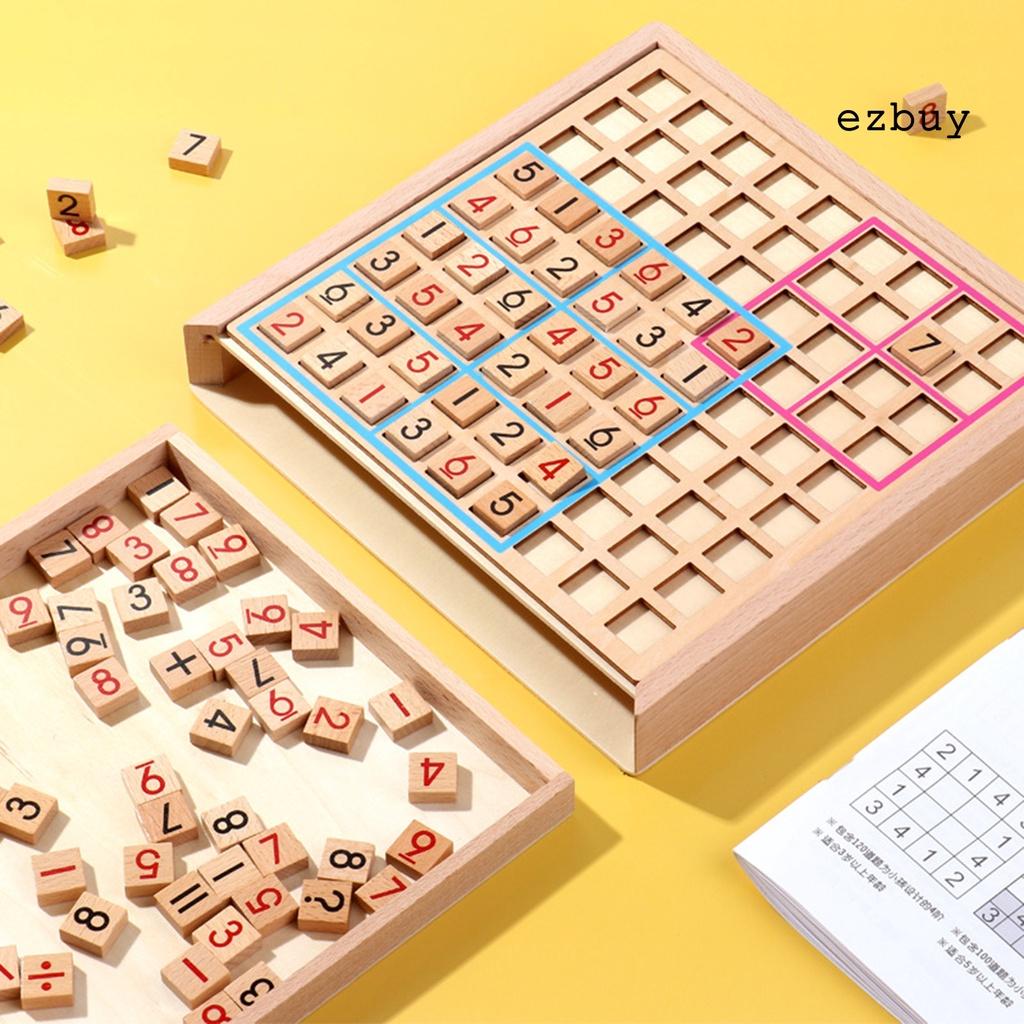 Bộ Đồ Chơi Sudoku Giải Đố Bằng Gỗ Cho Bé