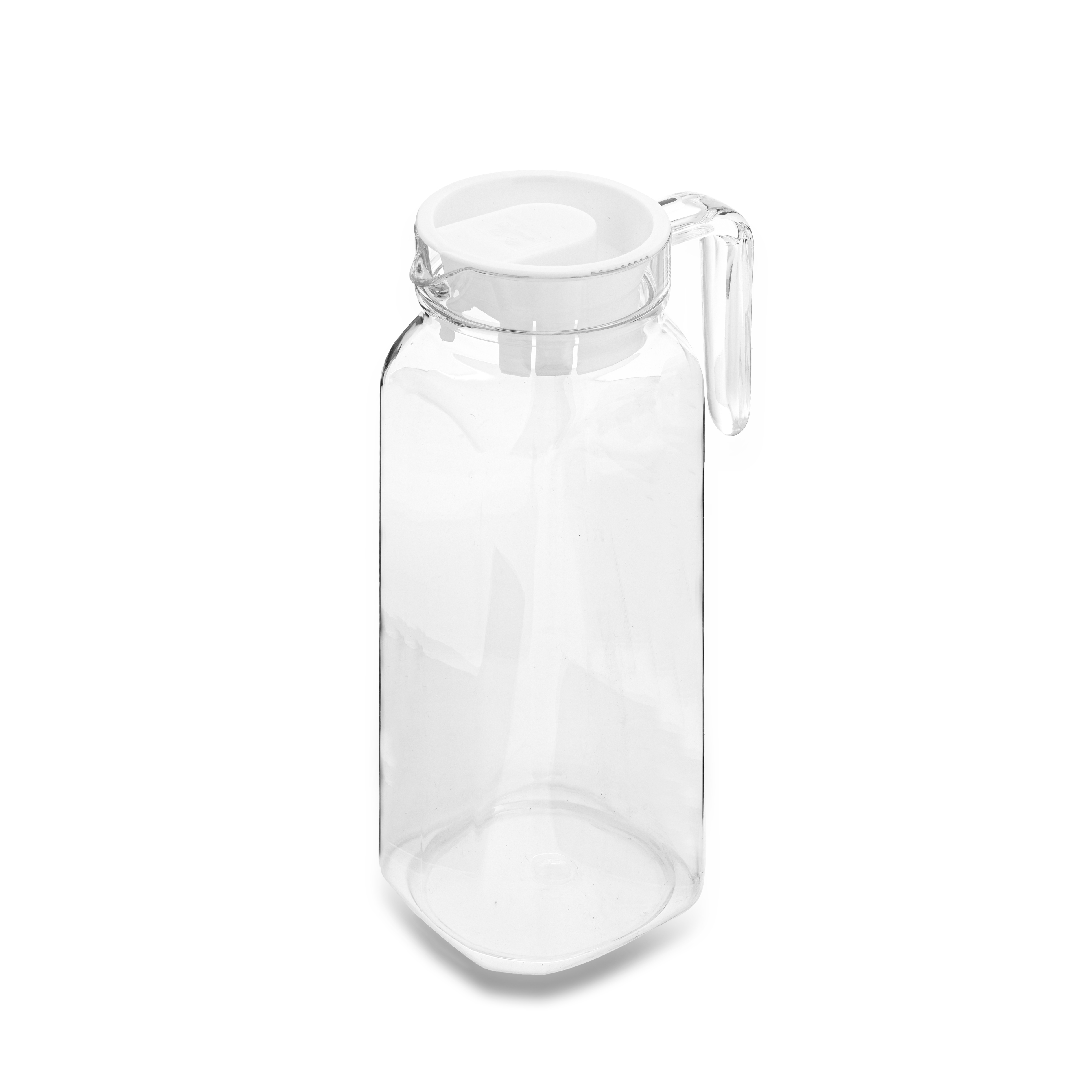 Bình nước nhựa màu trắng trong giống thủy tinh 1.2L