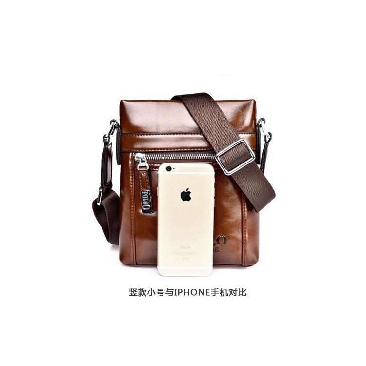 Túi đeo chéo nam da bò POLO cao cấp T66 KT 19x22x4cm - DH STORE