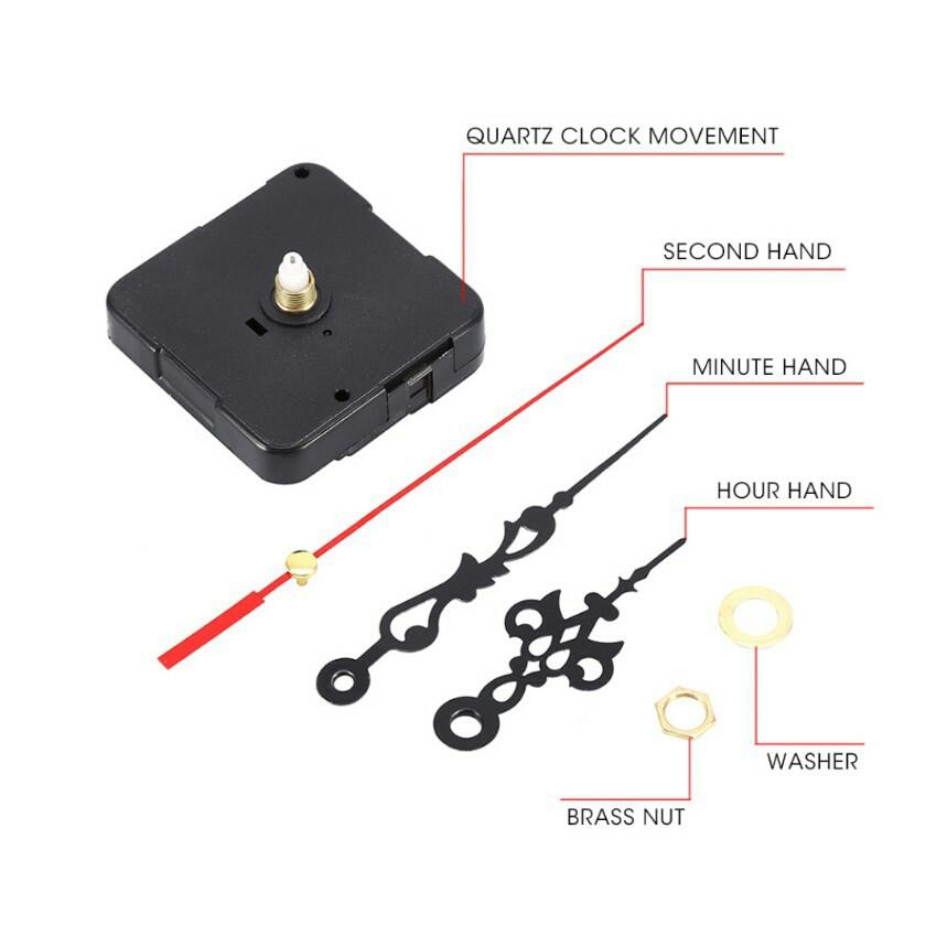 Máy quartz kim trôi có thể lắp cho tất cả các mẫu đồng hồ treo tường thông dụng