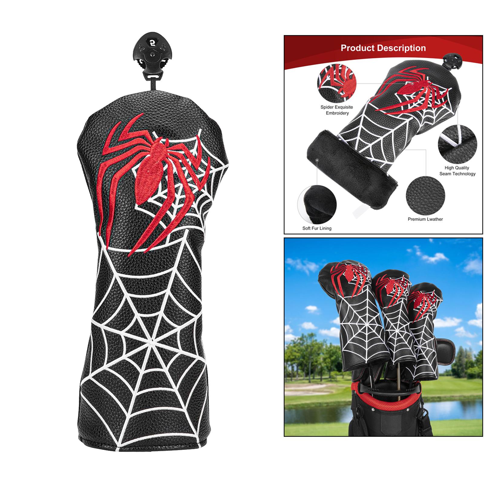 Leather Golf Head Cover Hybrid Driver Club Headcover Guard Sleeve Guard No.1