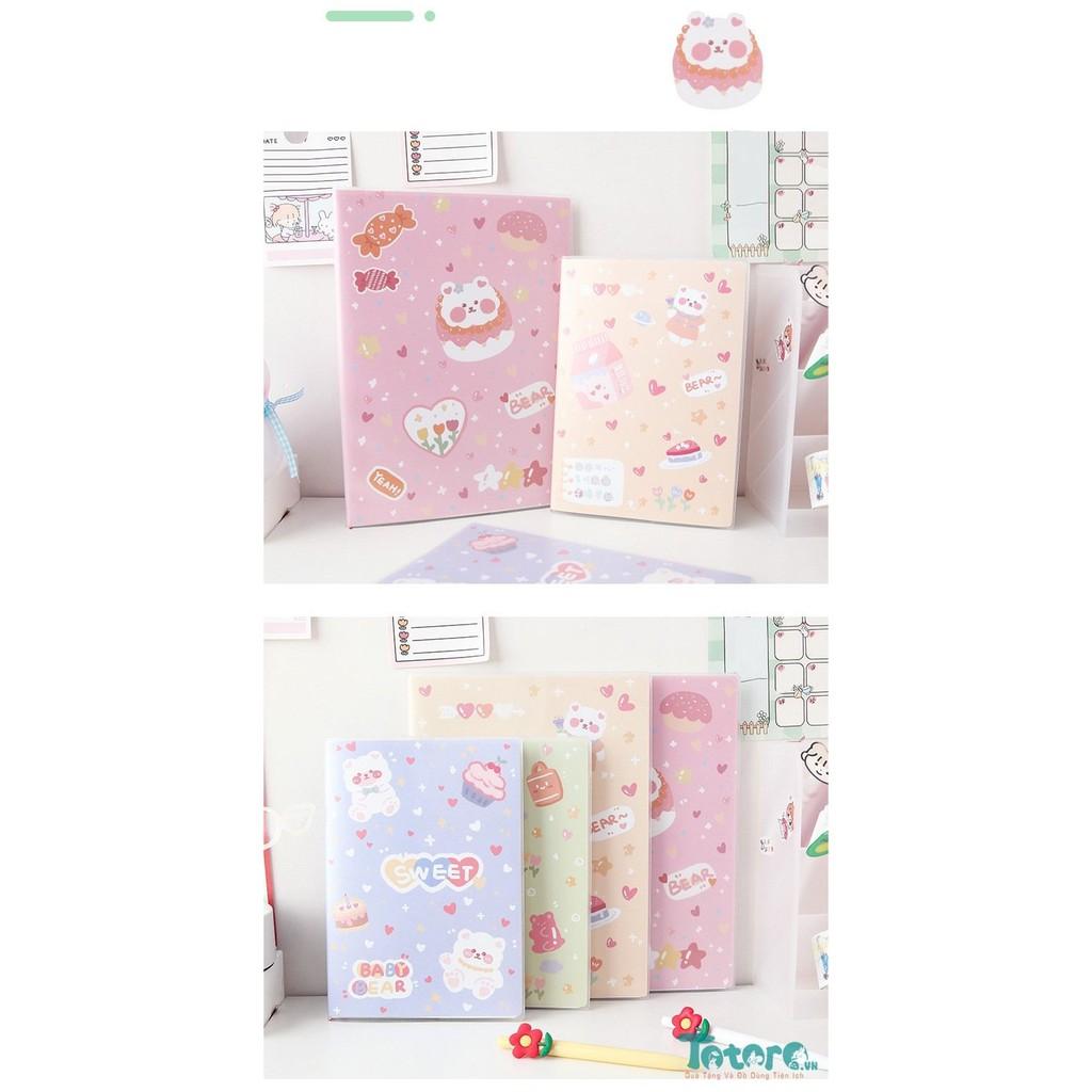 Sổ tay B5 pastel Gấu Trái Tim - 132 trang