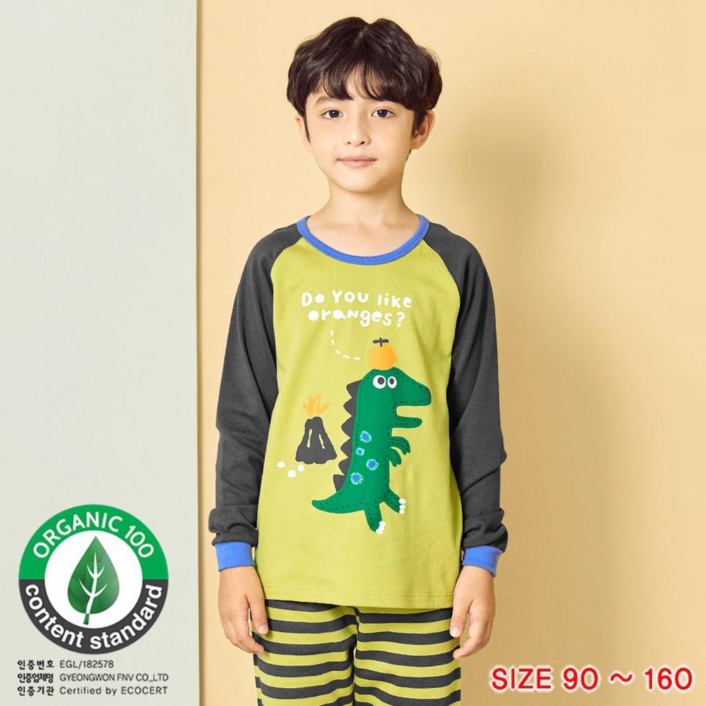 Bộ đồ quần áo dài tay cotton mùa thu đông dáng rộng cho bé trai U1033 - Unifriend Hàn Quốc, Cotton Organic