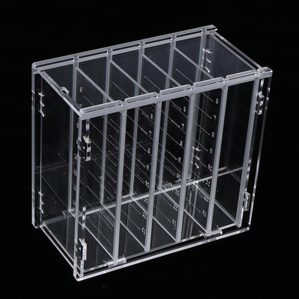 Acrylic 5 Layer False Eyelash Lash Storage Organizer Makeup glues Pallet Box