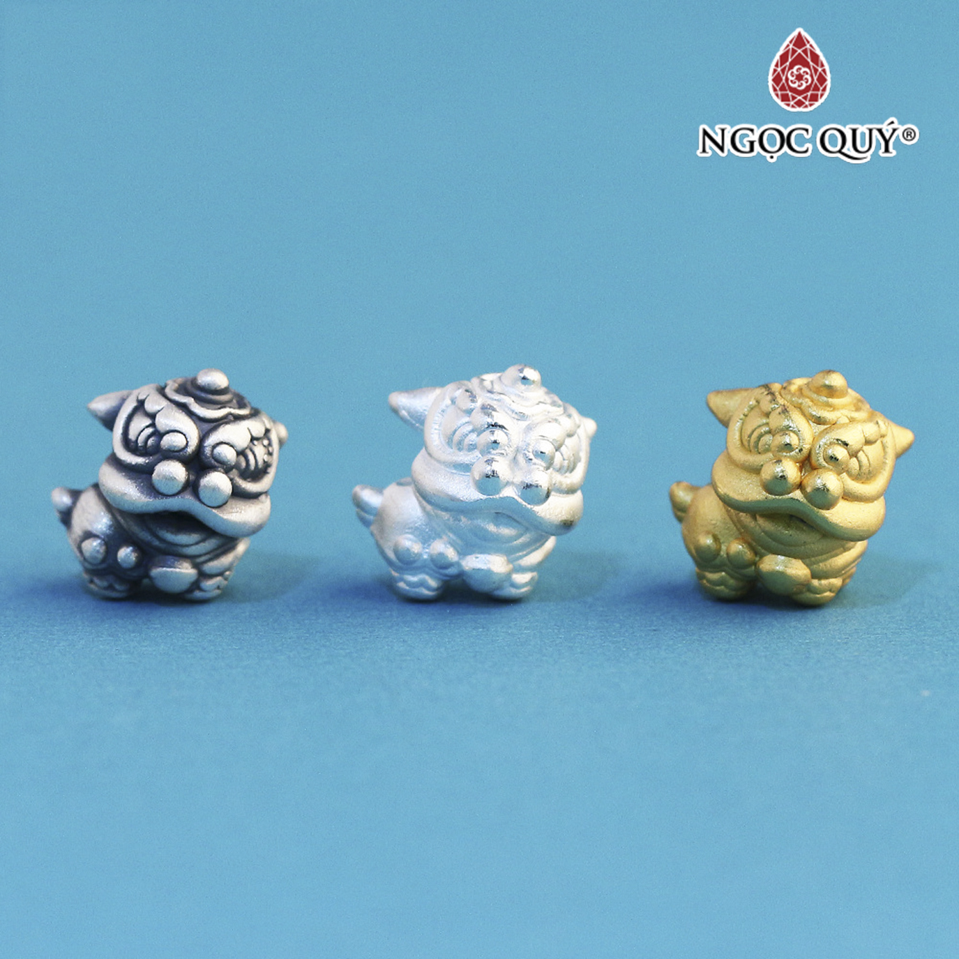 Charm xỏ ngang kì lân - Ngọc Quý Gemstones