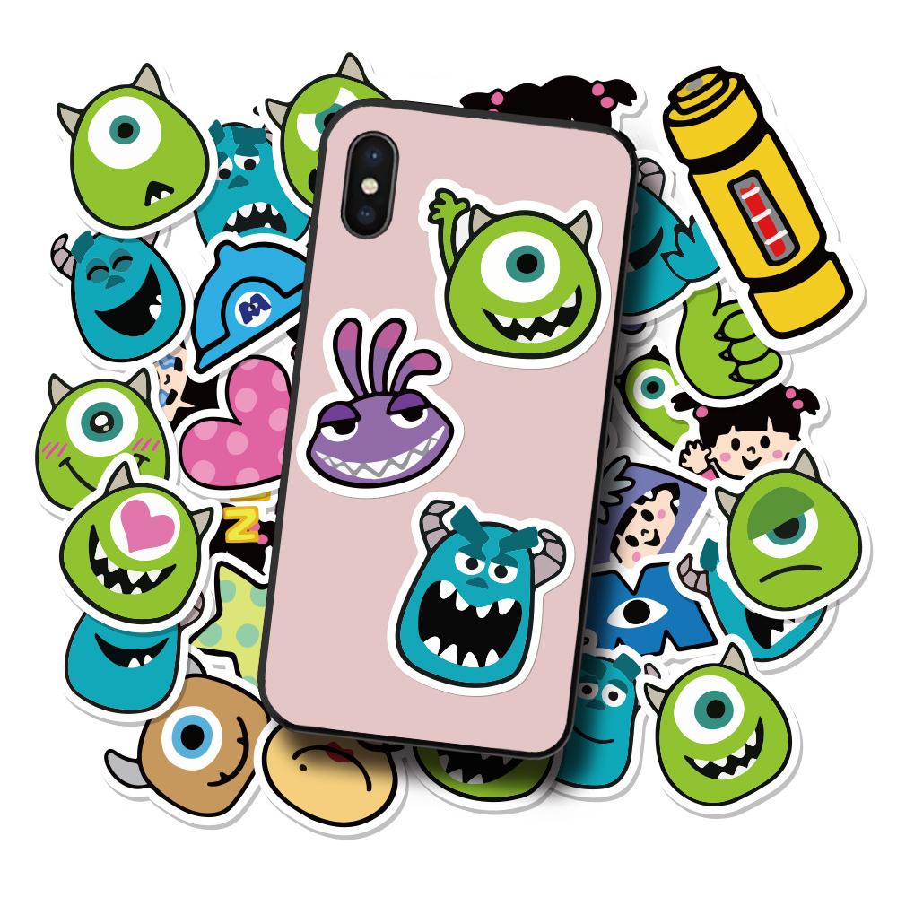 Sticker MONSTER UNIVERSITY hoạt hình trang trí mũ bảo hiểm,guitar,ukulele,điện thoại,sổ tay,laptop-mẫu S136