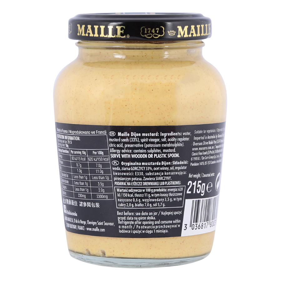 Mù Tạt Dijon Maille (215g)