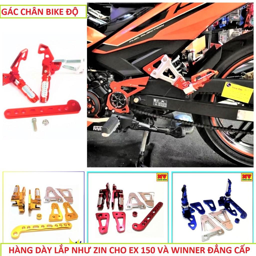 Bộ gác chân Bike Exciter 150 hàng hợp kim CNC loại đẹp dáng thể thao mẫu mới