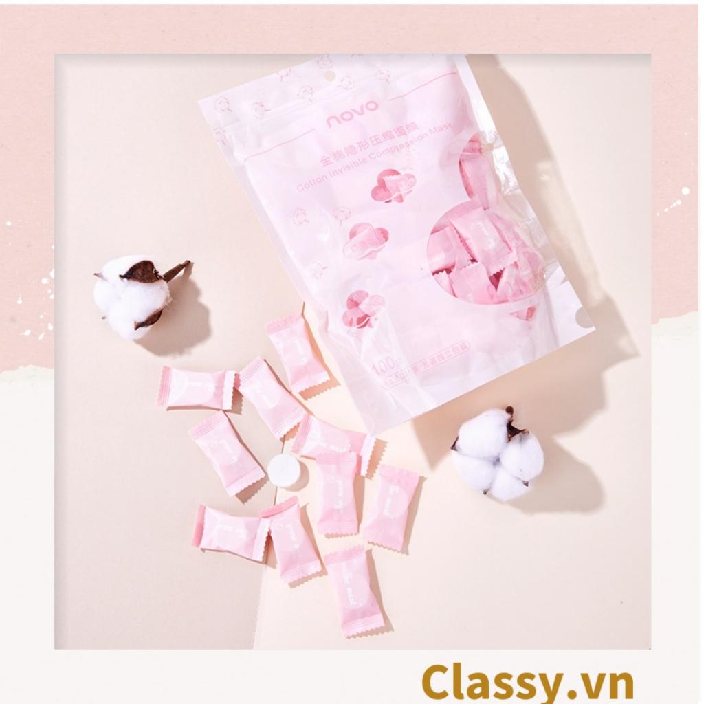 Khăn giấy nén Classy , mặt nạ nén chất liệu Cotton, bỏ túi du lịch tiện lợi THE MASK PK952