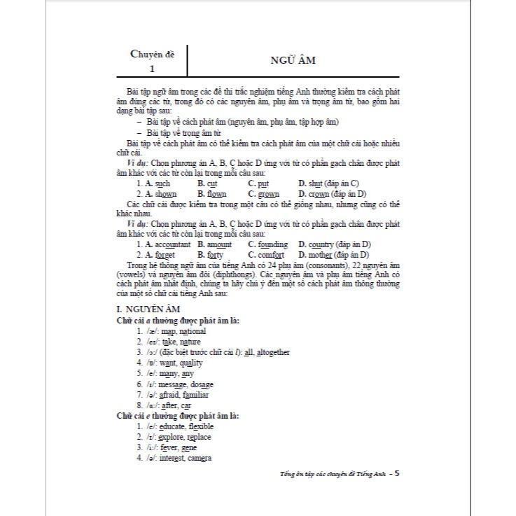 Sách - Tổng Ôn Tập Các Chuyên Đề Tiếng Anh, Ôn Thi Thpt Quốc Gia - Dùng Chung Các Bộ SGK Hiện Hành - Hồng Ân