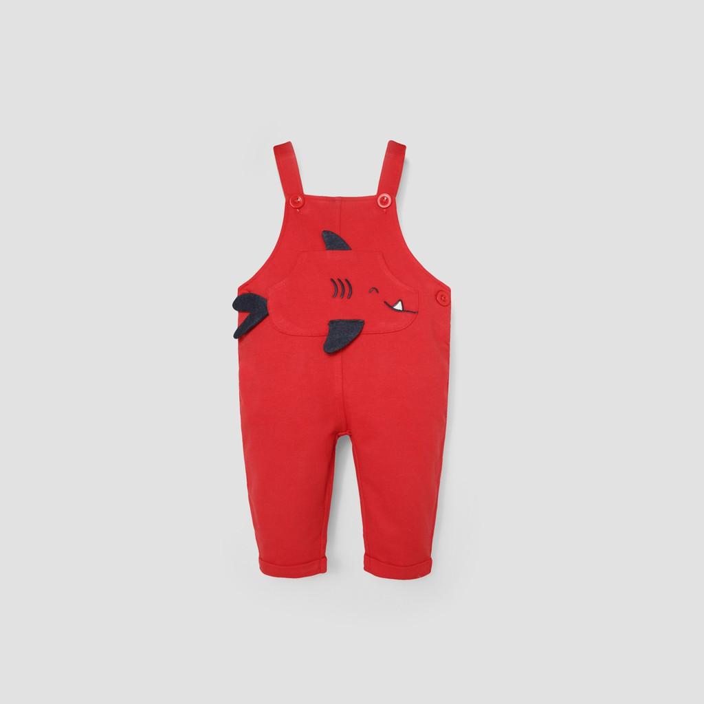 Bộ Jumpsuit quần dài sơ sinh BAA BABY hình cá mập cho bé trai - BN-JS05C