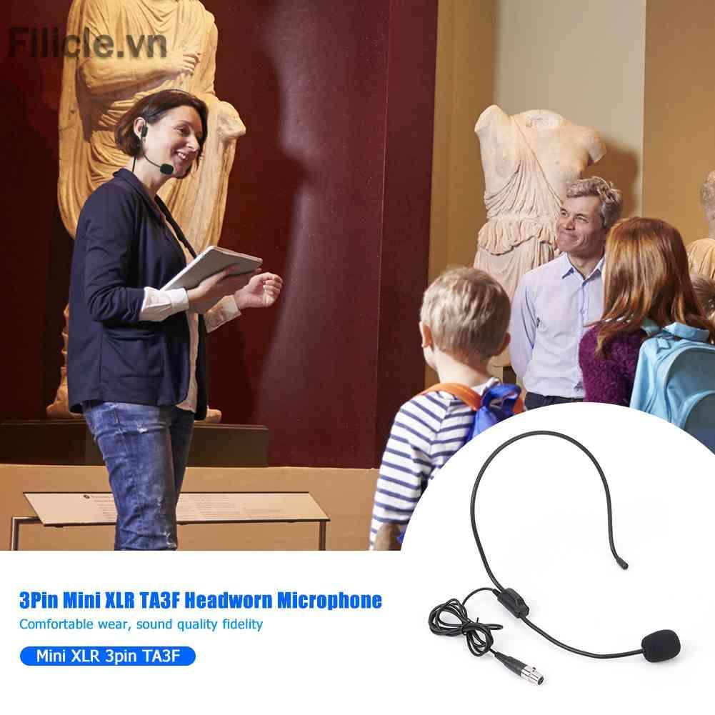 Micro Mini XLR TA3F 3Pin Cho Bộ Truyền Phát Không Dây