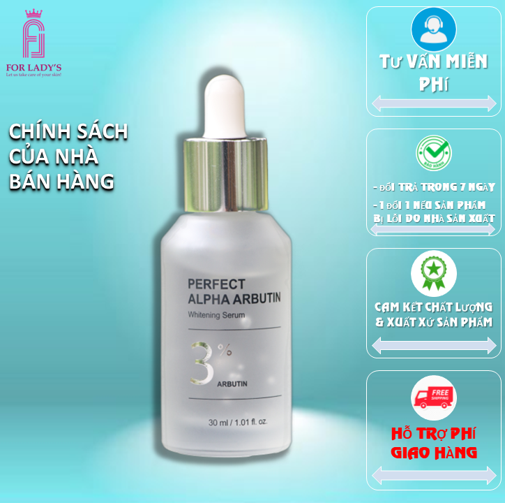 Serum Dưỡng Ẩm  Trắng Da Chống Lão Hóa 30ml - Perfect Arbutin Whitening 3%