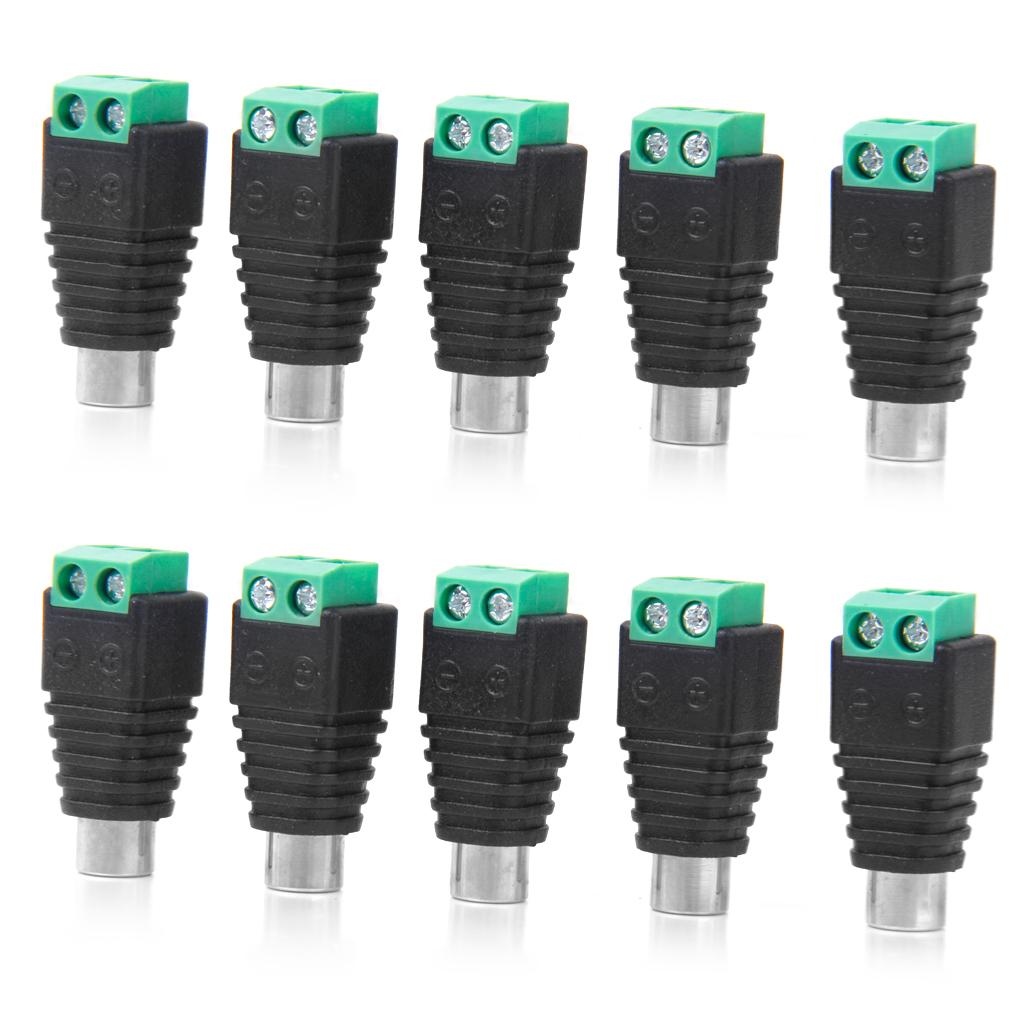 10 X RCA Male Connector