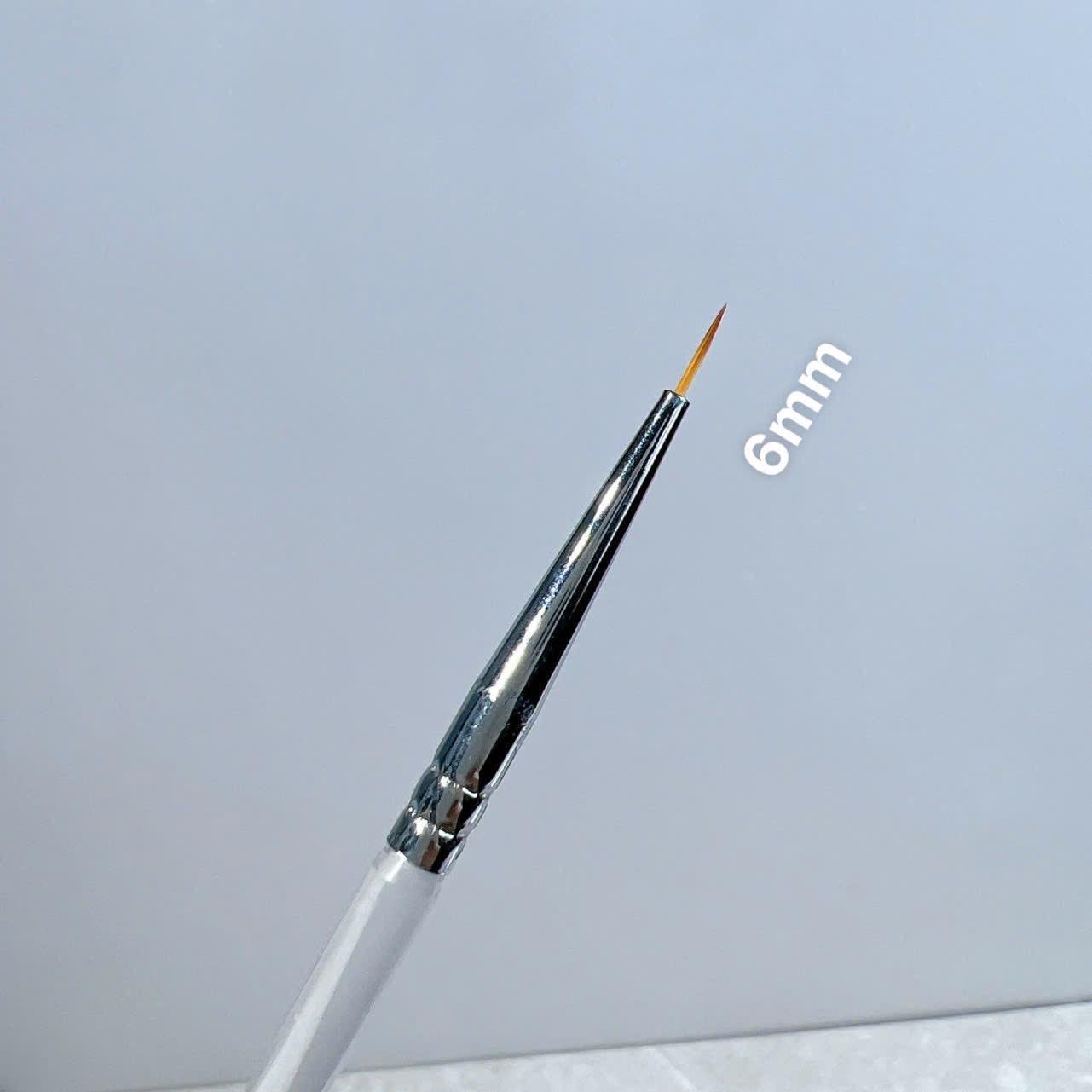 Cọ Nét Cán Trong Kolinsky OPI  6mm 9mm Làm Nail, Đầu Cọ Lông Sợi Tổng Hợp, Nhiều Size Vẽ Chi Tiết Nhỏ Chính Xác Nữ Women