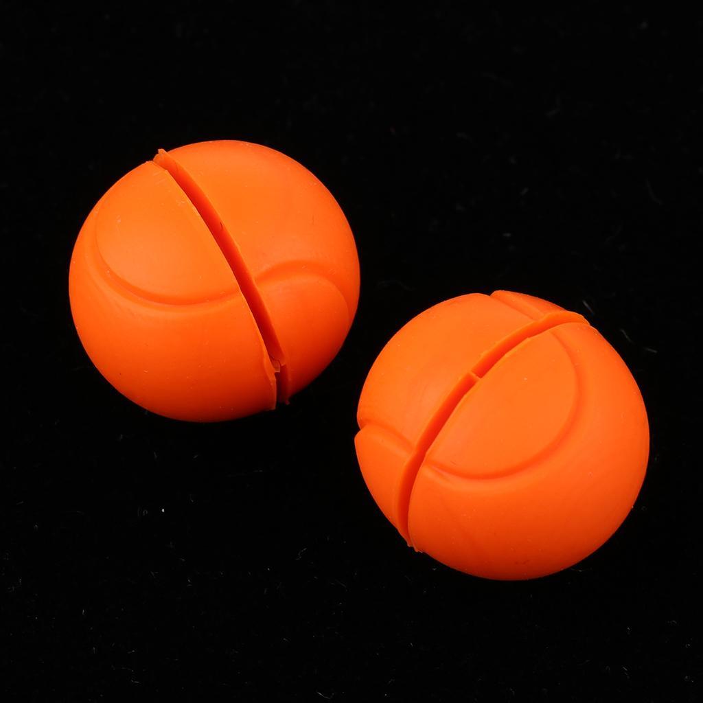 2xSilicone Tennis Racket Vibration Damper Racquet Shock Absorber Orange