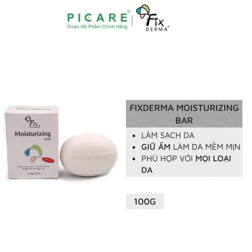 Xà Phòng Làm Sạch Cho Da Khô, Nhạy Cảm Fixderma Moisturizing Bar 100g