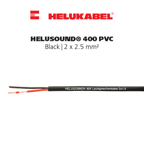 Dây cáp âm thanh HELUKABEL HELUSOUND 400 Lautsprecherkabel | Black | 2 x 1.5 mm²