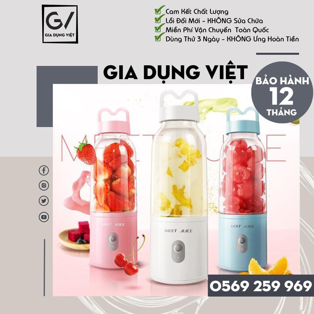 Máy xay sinh tố cầm tay Meet Juice, máy xay sinh tố mini dung tích 500ml