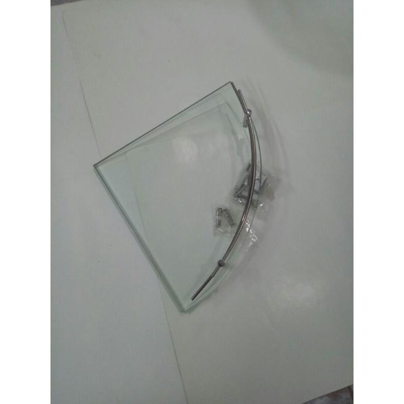 Kệ góc kính inox 304 một tầng