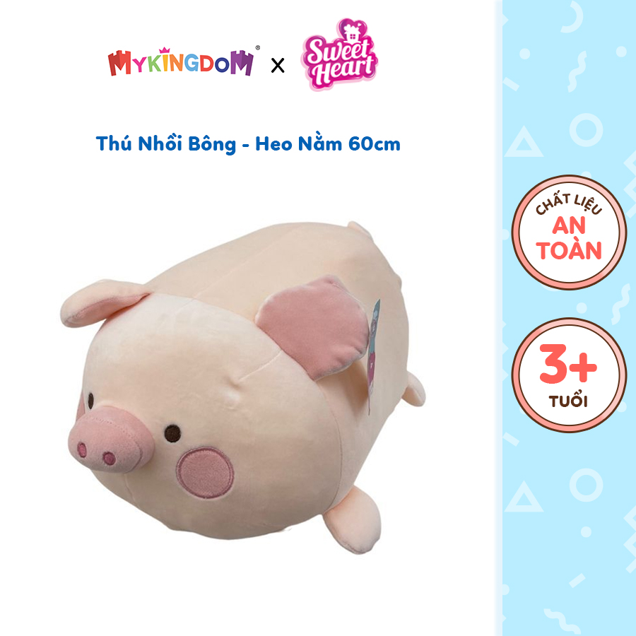 Đồ Chơi Thú Nhồi Bông - Heo Nằm 60 cm SWEET HEART PLUSH AH23061/60