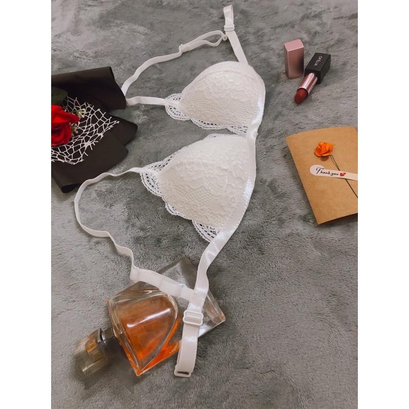 Artemis white - Set lót ren áo bra không gọng mút mỏng