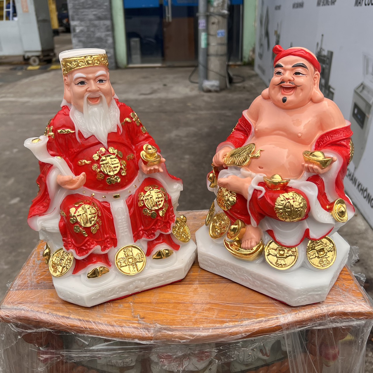 Tượng Thần tài Thổ Địa đá Việt Nam cao 25cm