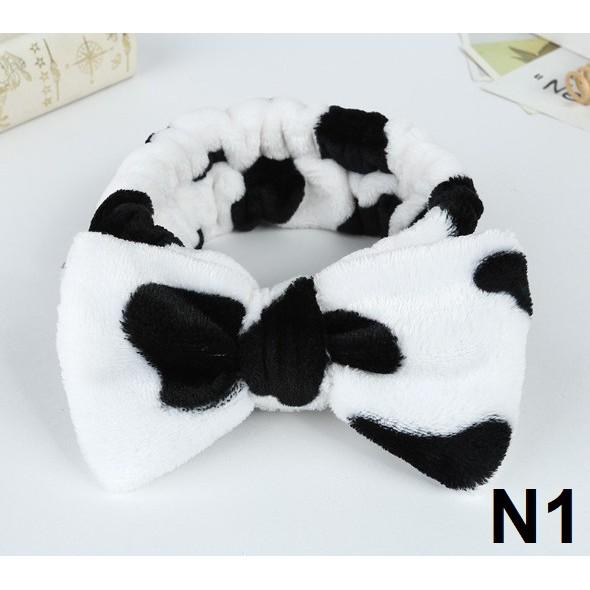 Băng Đô Nơ Thiết Kế Kiểu Hàn Cực Xinh Cho Nữ Dùng Khi Rửa Mặt