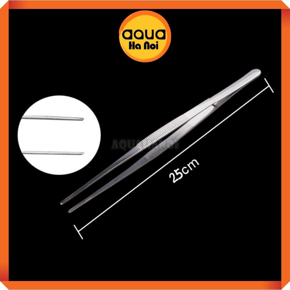 Nhíp inox mũi thẳng trồng cây thủy sinh 25 cm - Nhíp không gỉ cắm cây, gắp thức ăn - Nhíp y tế - Nhíp gắp đồ trang trí
