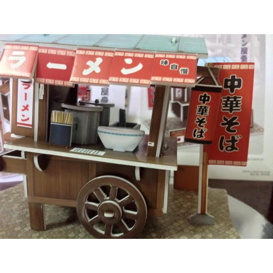 Mô hình giấy 3D - Bộ nhà truyền thống Nhật Bản - Ramen Cart - W3103h