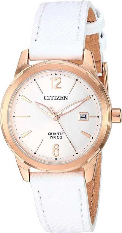 Đồng Hồ Nữ Citizen Dây Da EU6073-02A - Mặt Trắng (28mm)