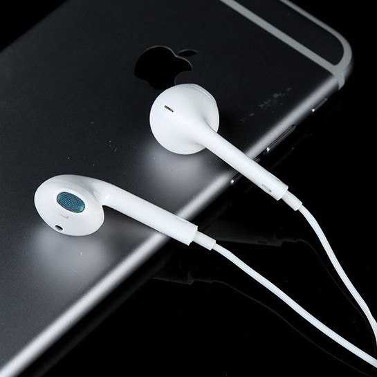 Tai nghe dành cho iPhone 5/5s/6/6s chất lượng âm thanh tốt , jack cắm chuẩn 3.5mm ( Trắng) - Hàng chính hãng