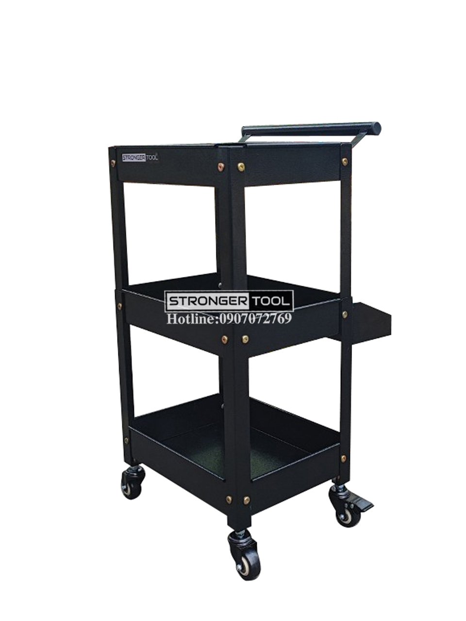 XE ĐẨY DỤNG CỤ 3 TẦNG ĐA NĂNG CÓ KÈM KHAY PHỤ ĐỰNG ĐỒ