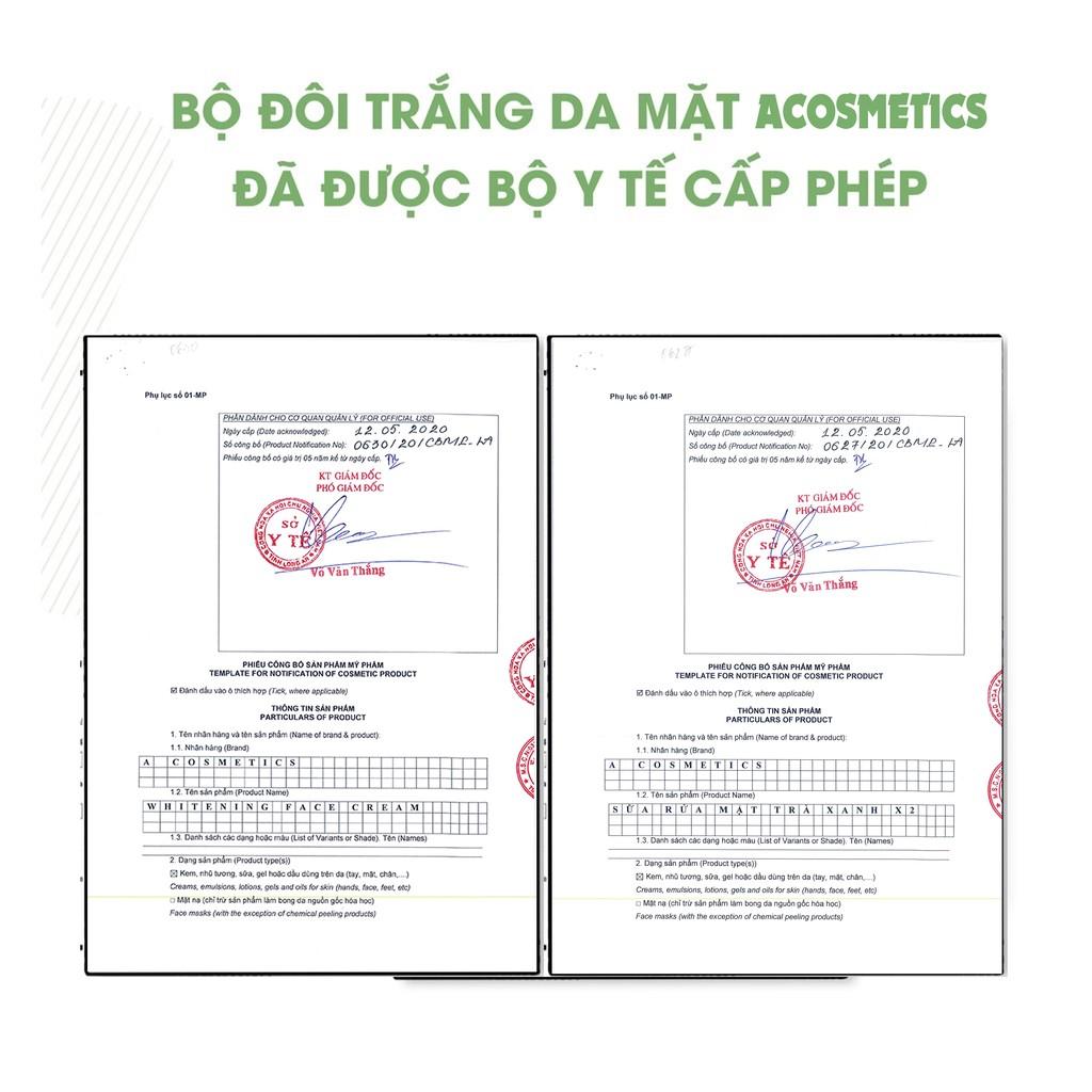Combo 2 món: Sữa rửa mặt trà xanh + Kem face pháp