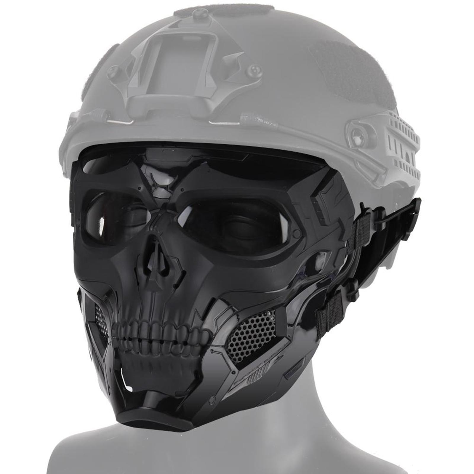 Tactical Face Mask Outdoor Hunting Protective Full Face Masks Cover Black