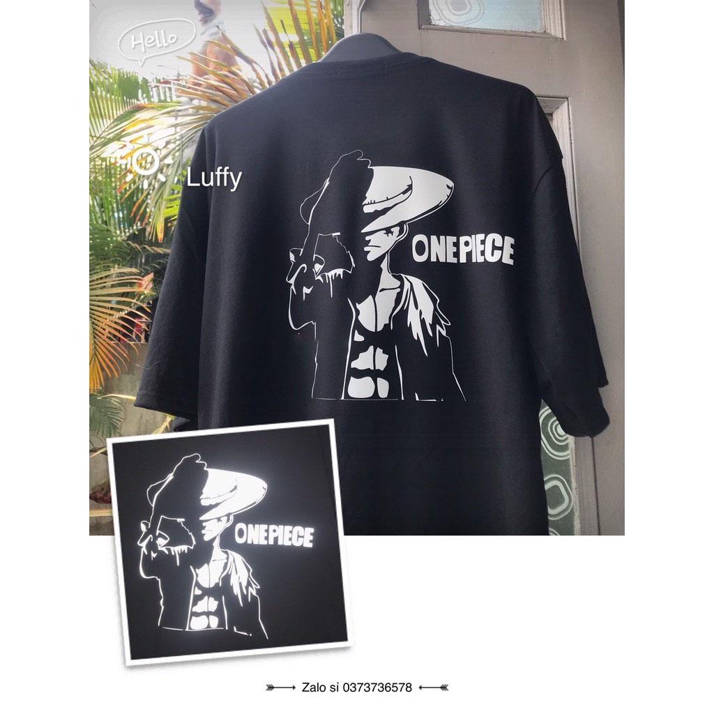 Áo thun phản quang One Piece Luffy mũ rơm cực chất