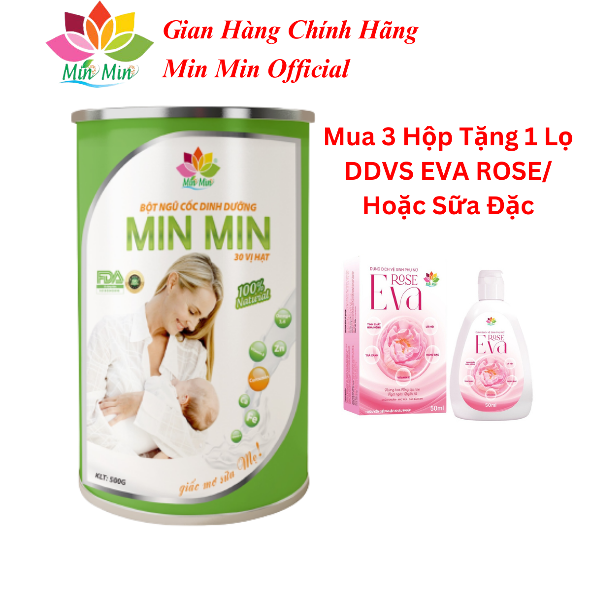 Ngũ Cốc Min Min Lợi Sữa 30Hạt - Chuyên Lợi Sữa và Phục Hồi Sức Khỏe Sau Sinh