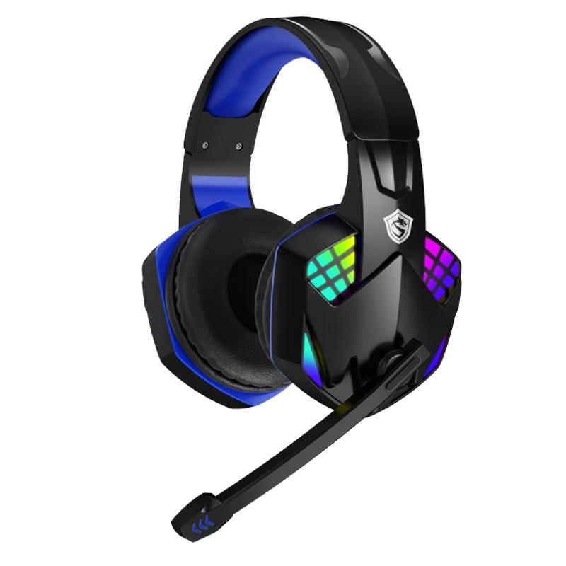 Âm Thanh Vòm Tai Nghe Tai Nghe Stereo Với Chống Ồn Ánh Sáng RGB Tương Thích Với PC Máy Tính Laptop HX6A