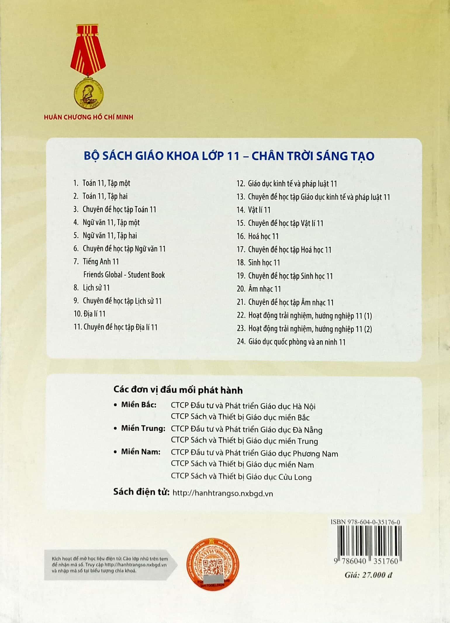 Sinh Học 11 (Chân Trời Sáng Tạo) (Chuẩn)