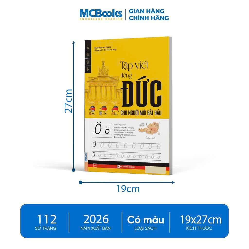 Sách - Tập Viết Tiếng Đức Dành Cho Người Mới Bắt Đầu