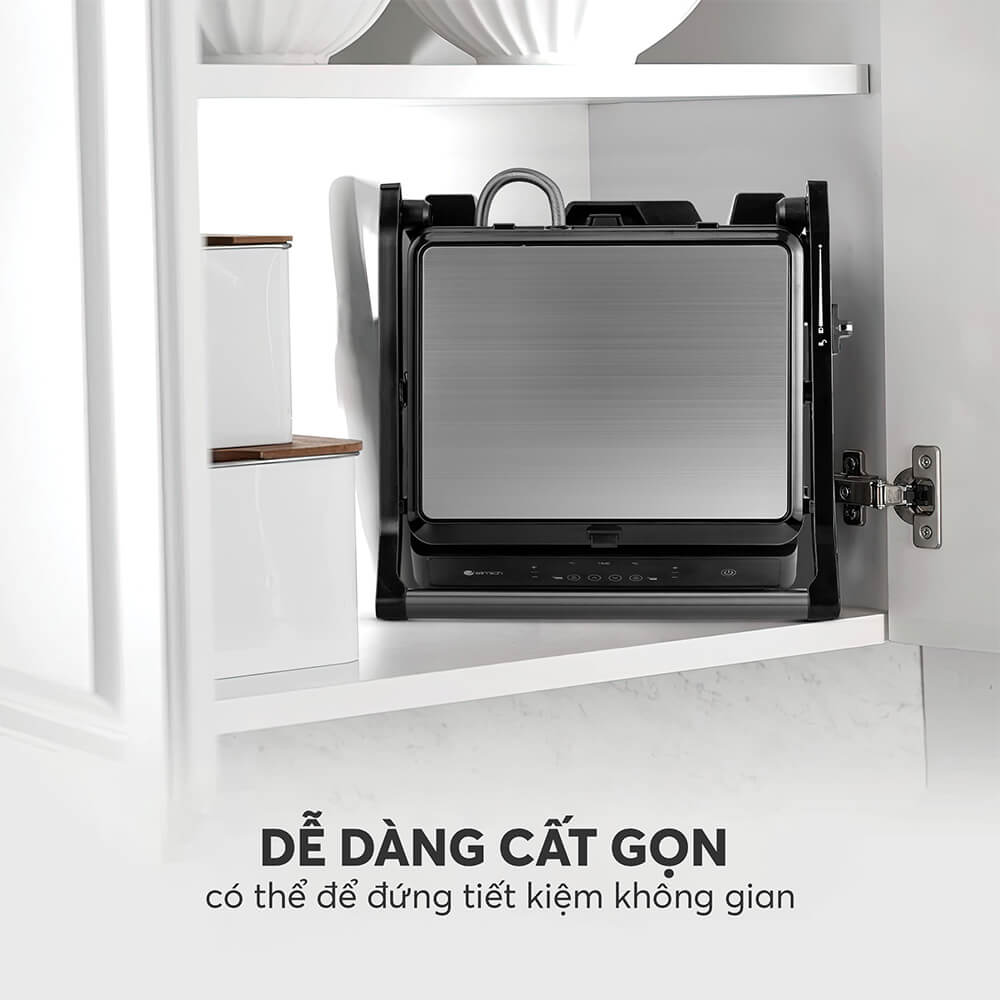 Vỉ nướng điện gấp gọn Elmich EGE-8579 - Hàng Chính Hãng