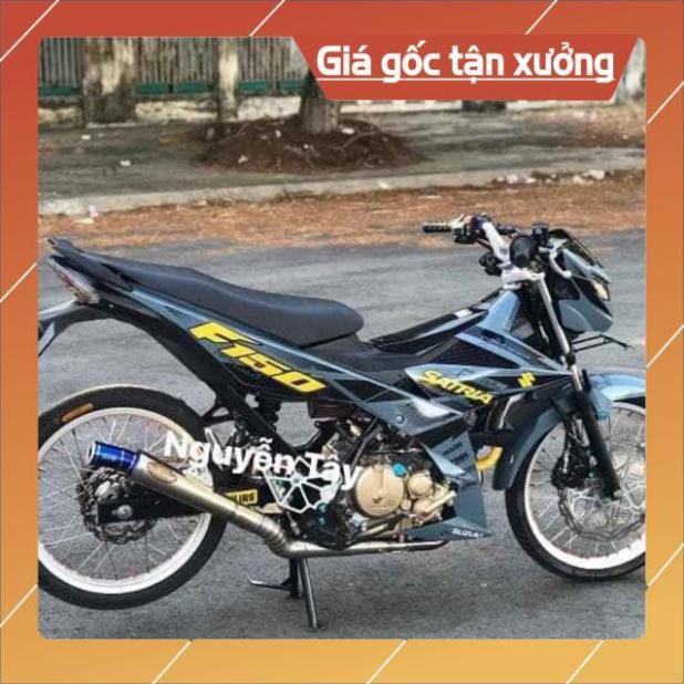 Tem rời Satria Fi dán xe xám xi măng