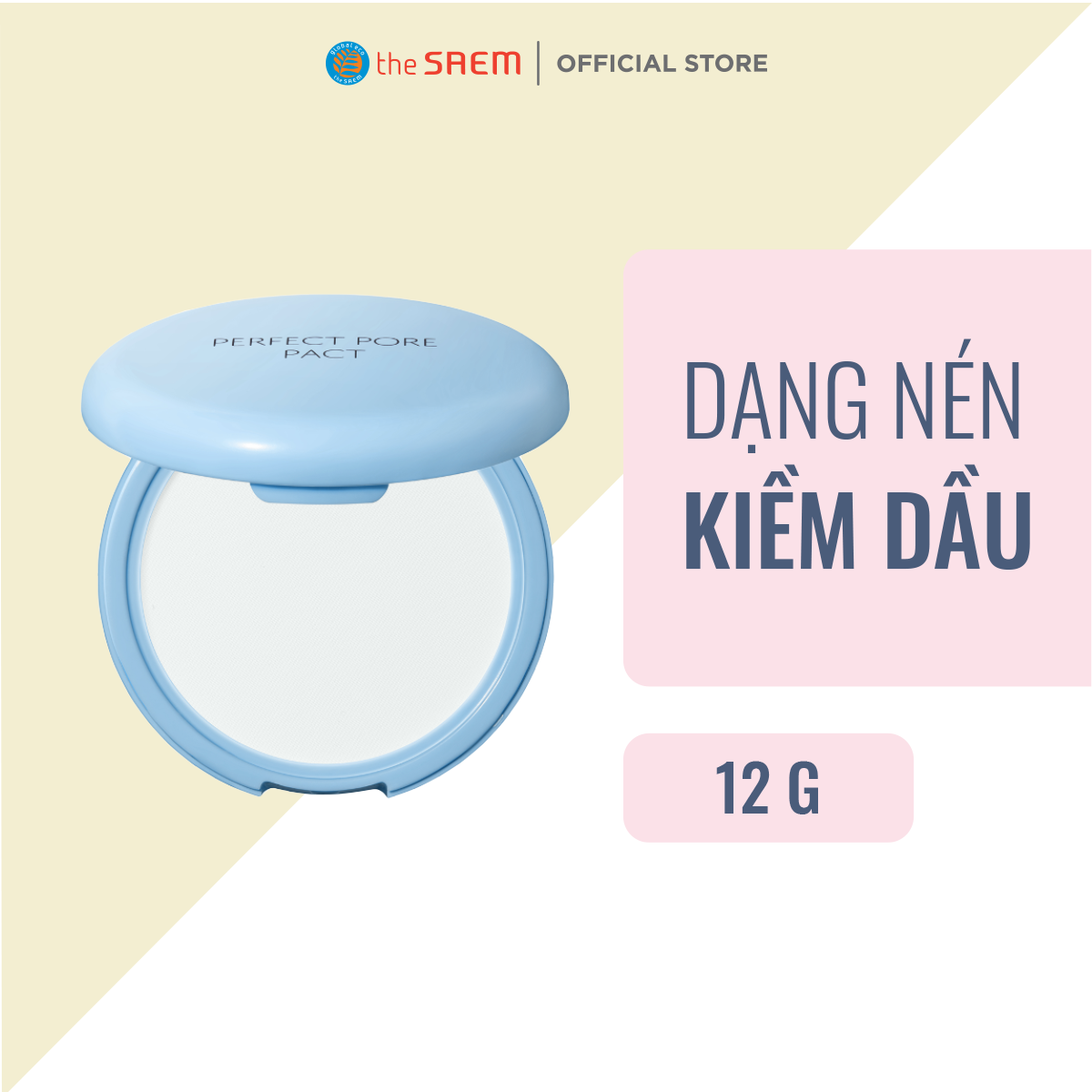 Phấn Phủ Dạng Nén Kiềm Dầu The Saem Saemmul Perfect Pore Pact (12g)