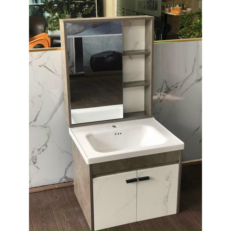 BỘ COMBO TỦ LAVABO + TỦ GƯƠNG SIZE 60*47