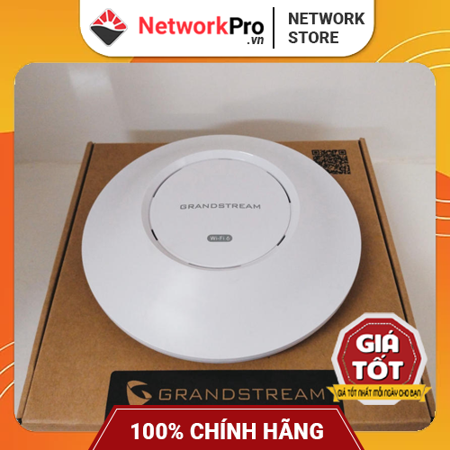 Bộ Phát WiFi Grandstream GWN7660 (Hàng Chính Hãng) - Hỗ Trợ 256 User, Chuẩn AX 1774Mbps (Không Kèm Nguồn)