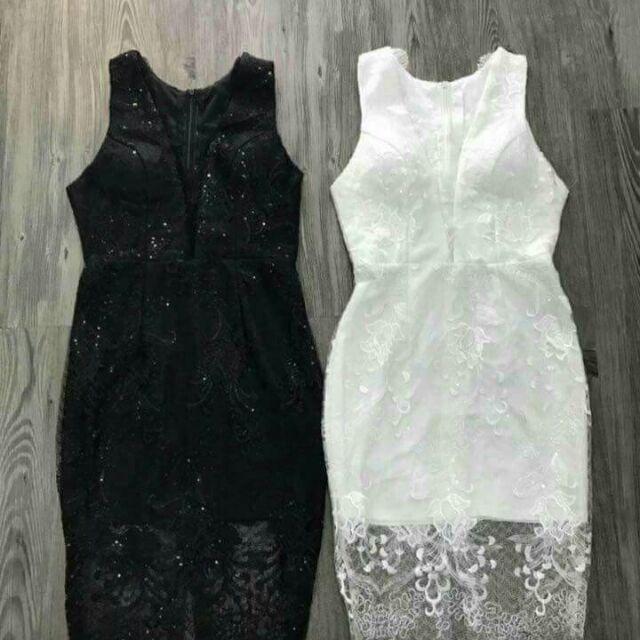 Đầm body ren xịn pha lưới