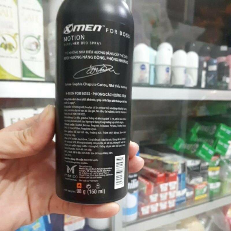 Xịt khử mùi X -men For Boss