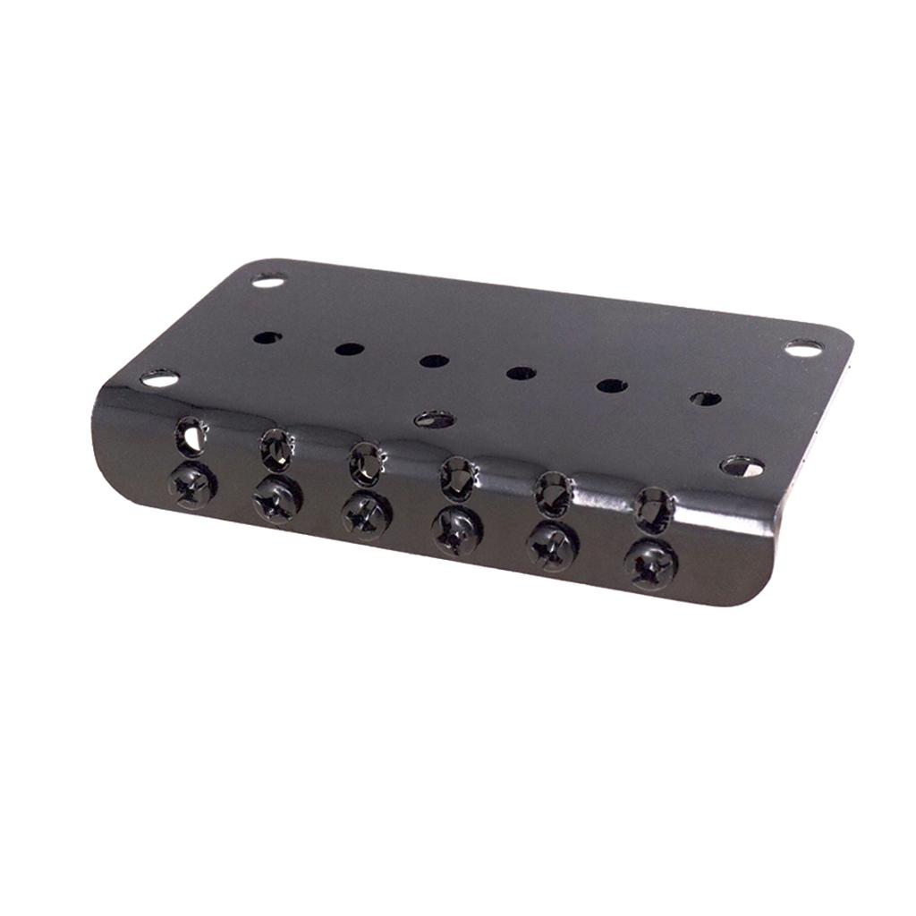 1 Set Electric Guitar Roller Saddle Bridge Tailpiece Scew Wrench Black